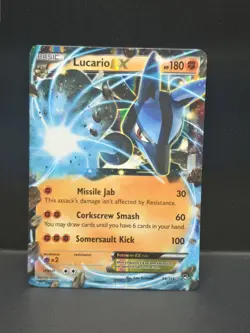 Pokemon Lucario EX Holo Card XY-Furious Fists Series 54/111 - Image 1