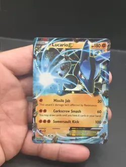 Pokemon Lucario EX Holo Card XY-Furious Fists Series 54/111 - Image 2