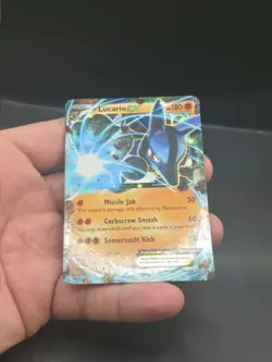 Pokemon Lucario EX Holo Card XY-Furious Fists Series 54/111 - Image 3