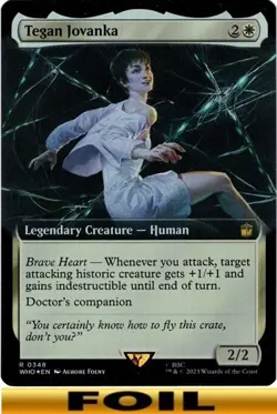 Tegan Jovanka ** FOIL EXTENDED ART ** Universes Beyond: Doctor Who - NM MTG - Image 1
