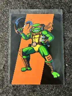 MTG Michelangelo, the Heart (Pixel) (35/54) TMNT Art Series - Image 1