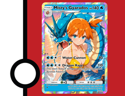 Misty Gyarados Full Art Custom Pokemon Tcg - Image 3