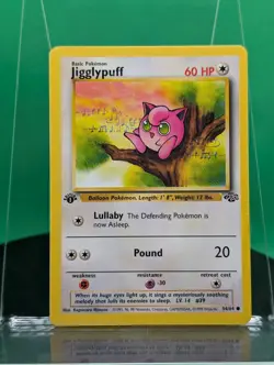 Jigglypuff 54/64 1st Edition Jungle Set Common 1999 English Pokemon WoTC - Image 1