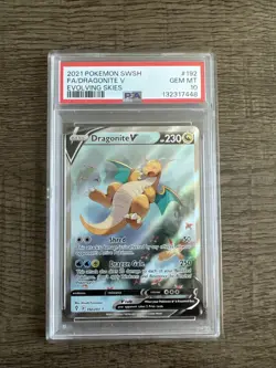 Dragonite V 2021 Pokemon SwSh Evolving Skies #192/203 Alt Art PSA 10 - Image 1