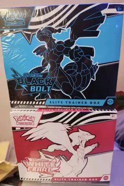 Pokemon White Flare X4 & Black Bolt ETB X8 (LOT OF 8) - NEW, SEALED ✅ - Image 4