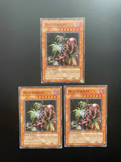 Yugioh Maju Garzett DCR-024 Common 1st Edition Damaged X3 - Image 1