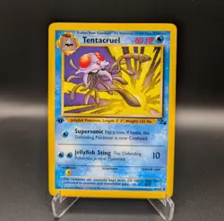 Tentacruel - 1st Edition - 44/62 Fossil - LP - Pokemon TCG WOTC Vintage - Image 1