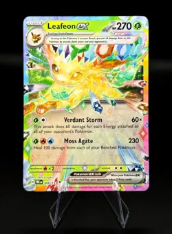 Leafeon ex 006/131 Pokemon Prismatic Evolutions TCG Near Mint - Image 1