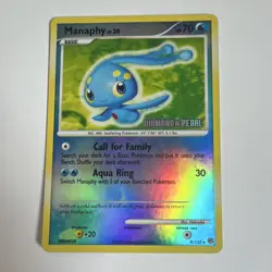 Pokemon Manaphy 70 HP Promo Burger King Reverse Holo 9/130 2007 - Image 5