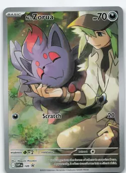 N's Zorua 189 Promo Holo SV: Scarlet & Violet Promo Cards NM Pokemon - Image 1
