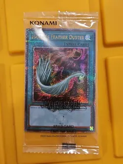 * HARPIE'S FEATHER DUSTER * QUARTER CENTURY SECRET RARE SEALED EDC1-EN001 YUGIOH - Image 1