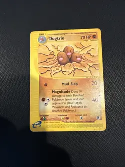 Pokemon Card Dugtrio 44/165 Expedition Base Set Rare Non Holo WOTC Played - Image 1