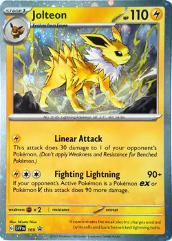 Jolteon - 169 (Cosmos Holo) - SV: Scarlet & Violet Promo Cards (SVP) - Image 1