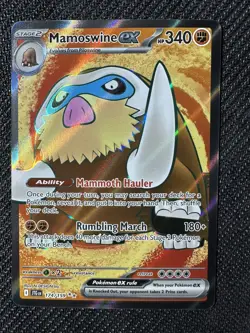 Pokemon Card - Mamoswine ex Journey Together 174/159 Ultra Rare - Image 1