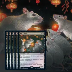 MtG Secret Lair Year of the Rat Foil New Sealed Magic the Gathering Rat Colony - Image 5