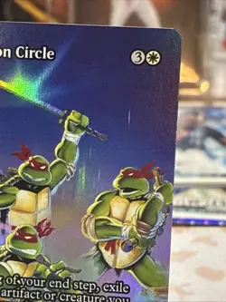 Magic MTG Teenage Mutant Ninja Turtles Borderless Foil #2 Teleportation Circle - Image 3