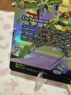 Magic MTG Teenage Mutant Ninja Turtles Borderless Foil #2 Teleportation Circle - Image 5