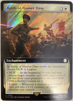 MTG Surge Foil Battle of Hoover Dam Extended Art Fallout 0892 NM - Image 1