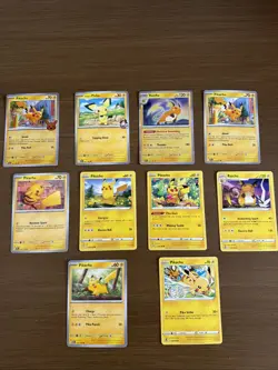 Pikachu Raichu Pichu 10 Pokemon Cards Mint Tcg - Image 1