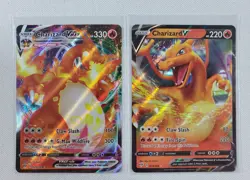 Pokemon Lot TCG Darkness Ablaze - Charizard VMax Ultra Rare and Charizard V NM-M - Image 1