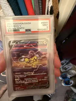 PSA 9 MINT Raikou V #GG41 Pokemon Sword And Shield Crown Zenith - Image 1