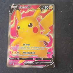 Pokemon Pikachu V Ultra Rare Full Art 170/185 Vivid Voltage Holo 190 HP - Image 1