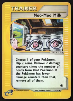 Moo-Moo Milk Reverse Holo 155/165 Pokemon Expedition - Image 1
