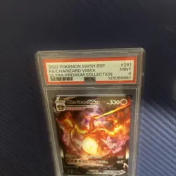 2022 POKEMON SWSH ULTRA-PREMIUM COLLECTION #261 FULL ART/CHARIZARD VMAX PSA 9 - Image 5