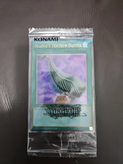 Yu-Gi-Oh! Harpie's Feather Duster EDC1-EN001 Quarter Century Rare. Sealed! - Image 1
