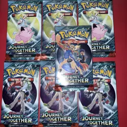 Pokemon TCG Scarlet And Violet Journey Together Sealed Booster Packs Lot Of 8 - Image 1