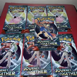 Pokemon TCG Scarlet And Violet Journey Together Sealed Booster Packs Lot Of 8 - Image 2