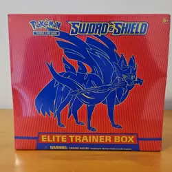 Pokemon TCG Sealed Elite Trainer Box Set Sword & Shield Zacian Zamazenta (2020) - Image 2
