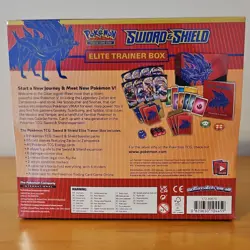 Pokemon TCG Sealed Elite Trainer Box Set Sword & Shield Zacian Zamazenta (2020) - Image 3
