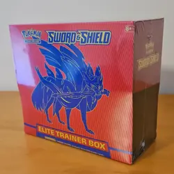 Pokemon TCG Sealed Elite Trainer Box Set Sword & Shield Zacian Zamazenta (2020) - Image 4