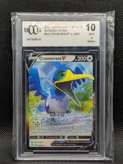 Cramorant V #54 BCCG 10 MINT Shining Fates Holo Ultra Rare 2021 Pokemon TCG SWSH - Image 1