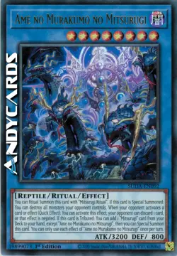 AME NO MURAKUMO NO MITSURUGI • Ultra R • SUDA EN092 • 1Ed • Yugioh! • ANDYCARDS - Image 1