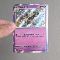 Pokemon Kadabra 149/091 SV: Paldean Fates Shiny Rare Holo 80 HP Teleportation - Image 1