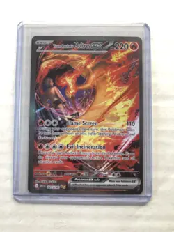 Pokemon TCG Destined Rivals Team Rocket’s Moltres EX 229/182 SIR NM/M Very Clean - Image 1