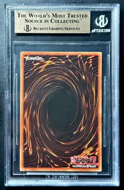 2002 Yugioh Legend Of Blue Eyes DARK MAGICIAN LOB-005 Original Unlimited BGS 9.5 - Image 2