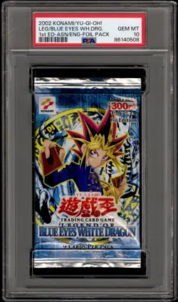 Yu-Gi-Oh! PSA 10 LEGEND OF BLUE EYES FOIL PACK | LOB 1st Ed Asian English 🎁 - Image 1