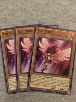 X3 Red Nova DLCS-EN113 Yu-Gi-Oh! 1st Edition Near Mint X3 - Image 1