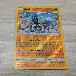 Pokemon TCG Lot 12x Sun & Moon Burning Shadows Cards Reverse Holo Sawk - Image 2