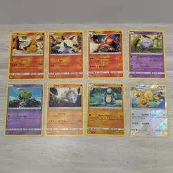 Pokemon TCG Lot 8x Sun & Moon Cosmic Eclipse Cards Reverse Holo Heliolisk - Image 1