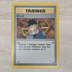 Brock Trainer 98/132 Gym Heroes Pokemon Card WOTC 1999 Vintage - Image 1