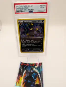 Pokemon TCG Umbreon Black White Holo Card BW93 Black Star Promo PSA 8 - Image 1