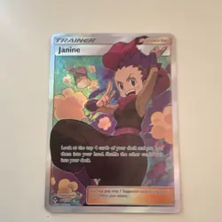 Pokemon Janine Trainer Supporter Holo Card Lot (3x) 2019 Set 210/214 - Image 3