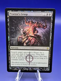 MTG Praetor's Grasp - New Phyrexia Foil Lightly Played - Image 2