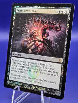 MTG Praetor's Grasp - New Phyrexia Foil Lightly Played - Image 3