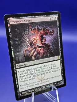 MTG Praetor's Grasp - New Phyrexia Foil Lightly Played - Image 4