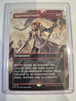 MTG Aggravated Assault (Anime Borderless) Wilds of Eldraine: Enchanting Tales - Image 1